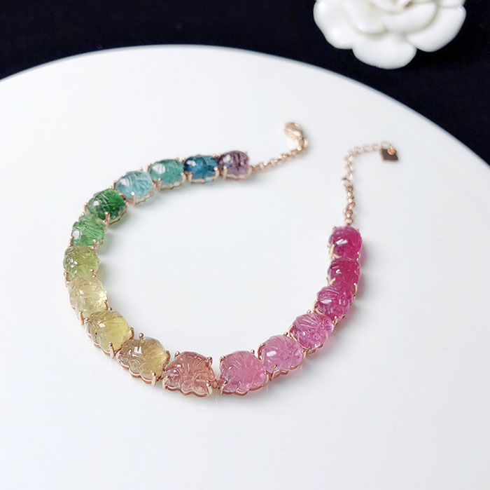 Êղؼ¶¶¨ÖưÍÎ÷ÀÏÁϲʺçÌǹû±ÌçôÍú·òʯÈçÒâ18k½ðÏâǶÊÖÁ´ÊÖ´®Å®