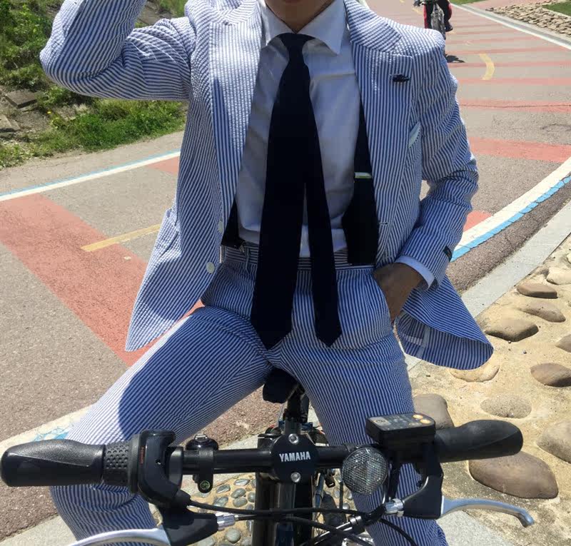 Costume homme en chanvre pour été - Ref 1563479 Image 3