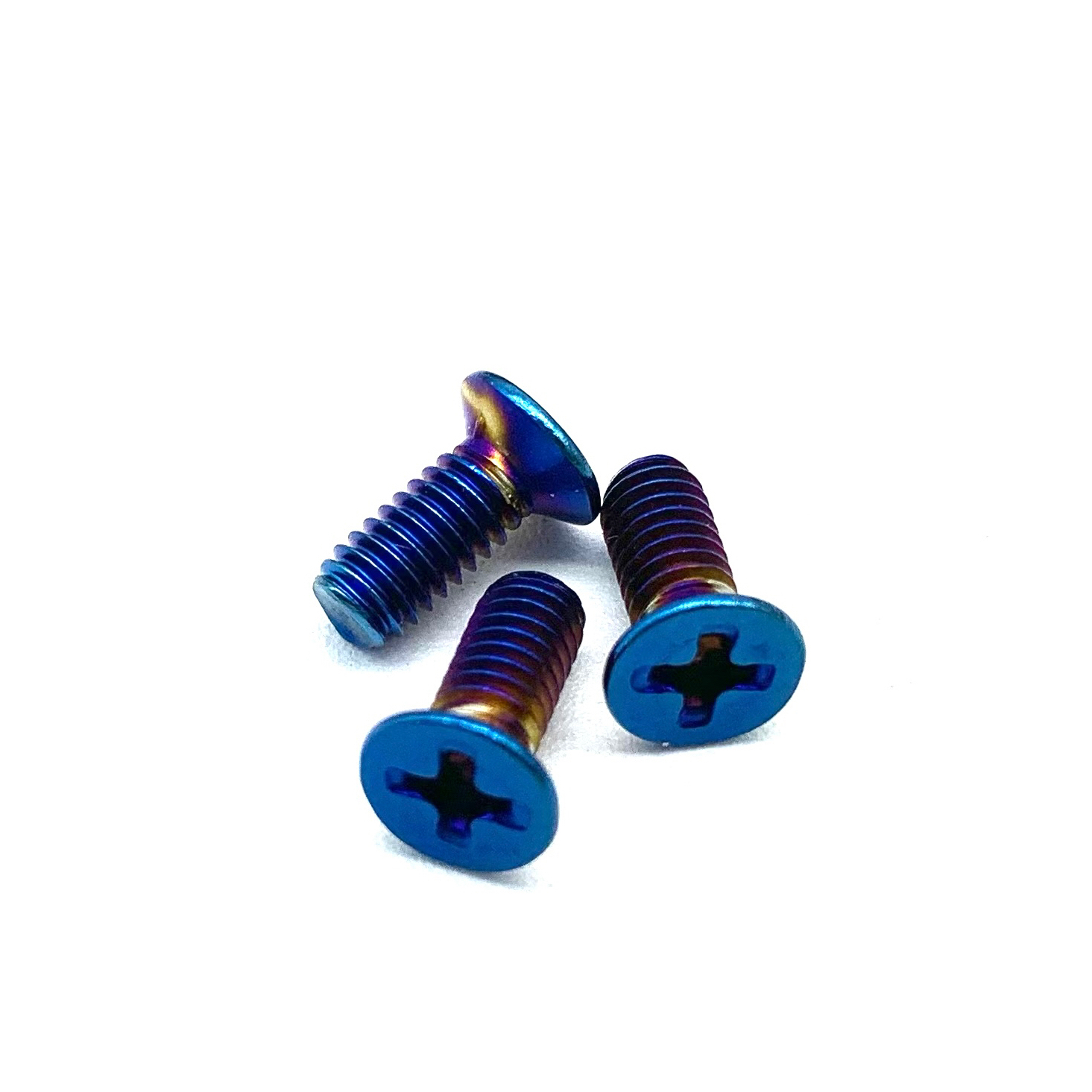 电动摩托车刹车上泵盖十字不锈钢304螺丝M4*10mm金色烧钛沉头螺丝