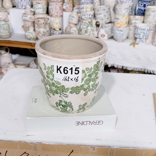 花瓶水培备注做防水 花盆打孔备注 新品 青花