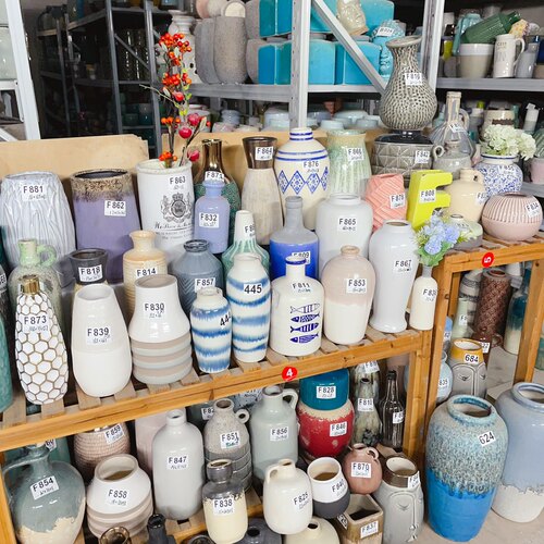 孤品陶瓷类花瓶【F四区】样品间外贸出口一物一拍家居装饰摆件
