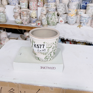 花瓶水培备注做防水 花盆打孔备注 新品 青花