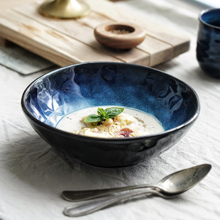 日式陶瓷不规则异形碗水果碗沙拉碗家用拉面碗餐厅意面碗盖浇饭碗