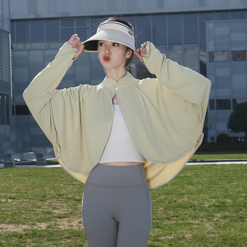 防晒披肩宽松大码冰丝长袖薄外套