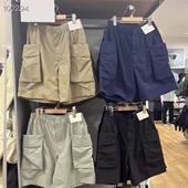 宽松大口袋松紧腰中裤 日单男装 467159 运动短裤 24春夏新款 女装 工装