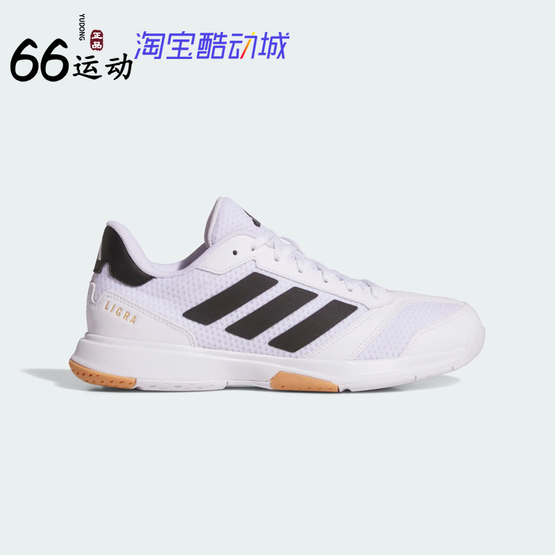 阿迪达斯女子耐磨羽毛球鞋