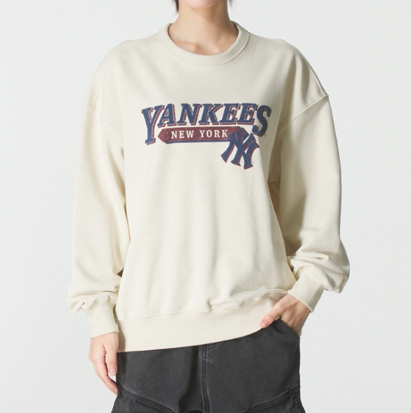 MLB男女同款跑步长袖套头卫衣