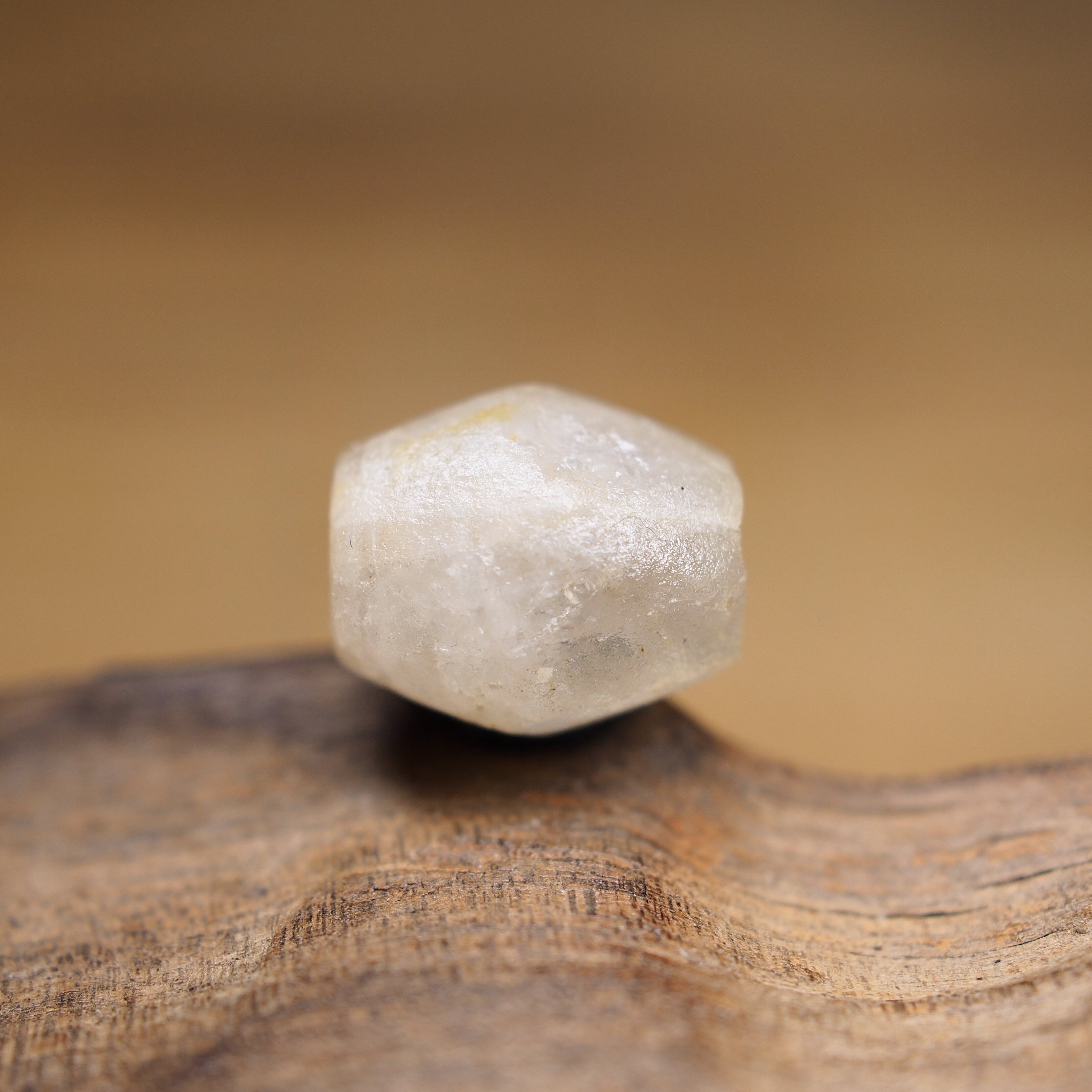 千年巴克特里亚 双锥形冰裂水晶管珠古珠10.5x9 老裂伤 包老 好价