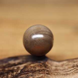 西亚百年红褐色老玛瑙圆珠古珠12.2x11.7 皮壳包浆熟美 包老保真