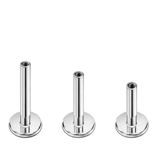 11mm长底座平底杆子唇钉耳钉耳骨钉备用杆 内螺纹内牙替换杆5