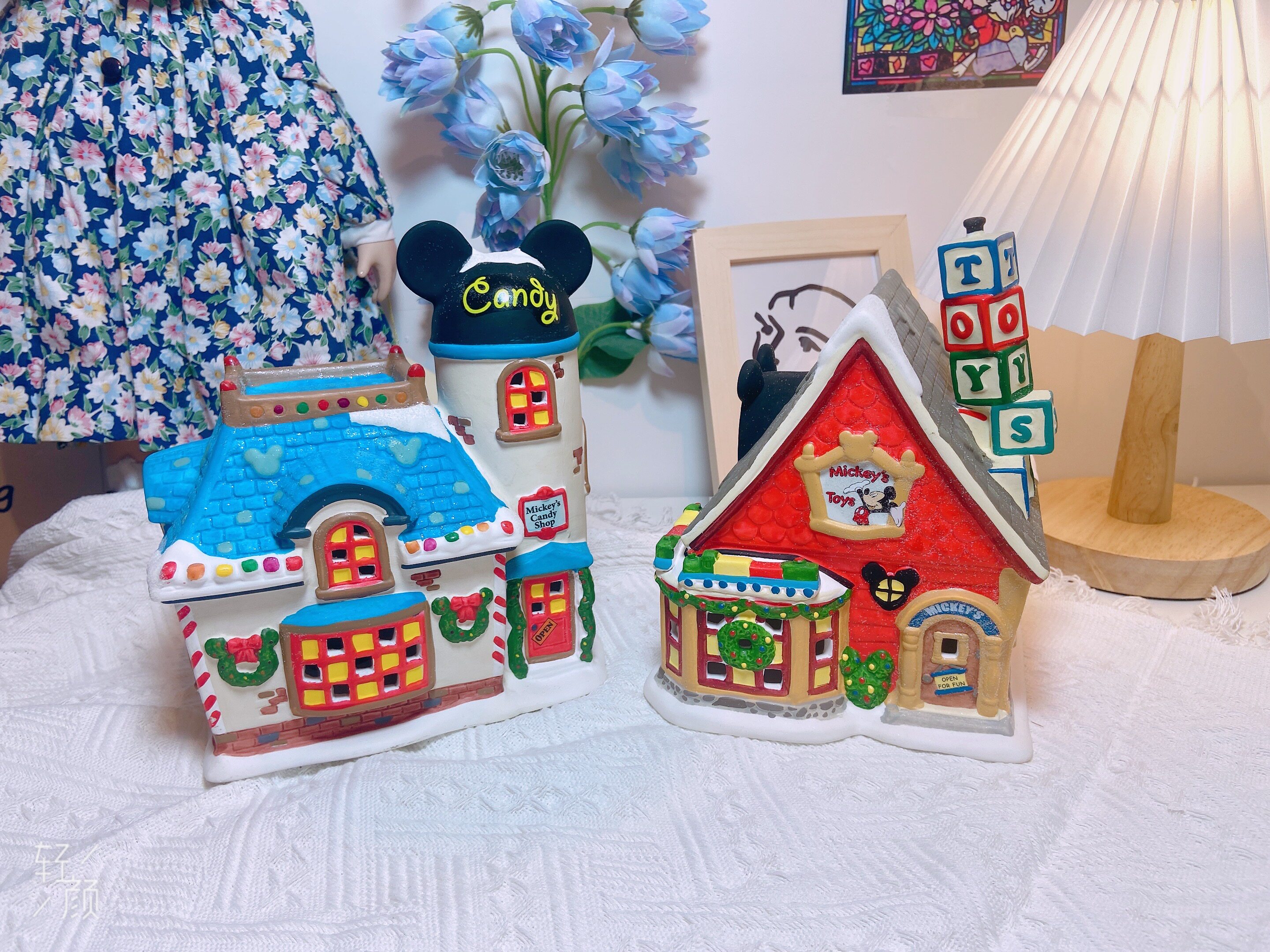 (包邮)d56迪士尼米奇陶瓷房子摆件 原盒 收藏 2015年款