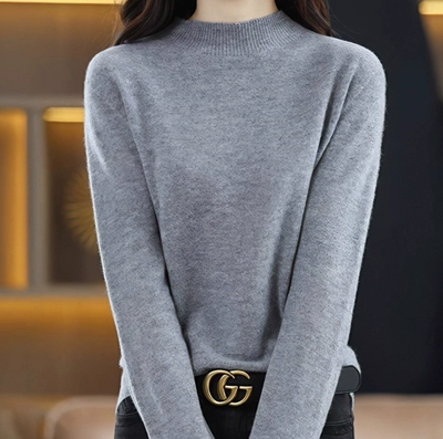 33【爆款秒杀】半高圆领套头大码宽松百搭打底