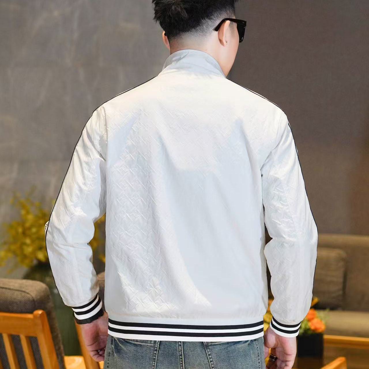 商标已注册2025年新款翻领休闲夹克JK88623P175假模,男装夹克,电商A023