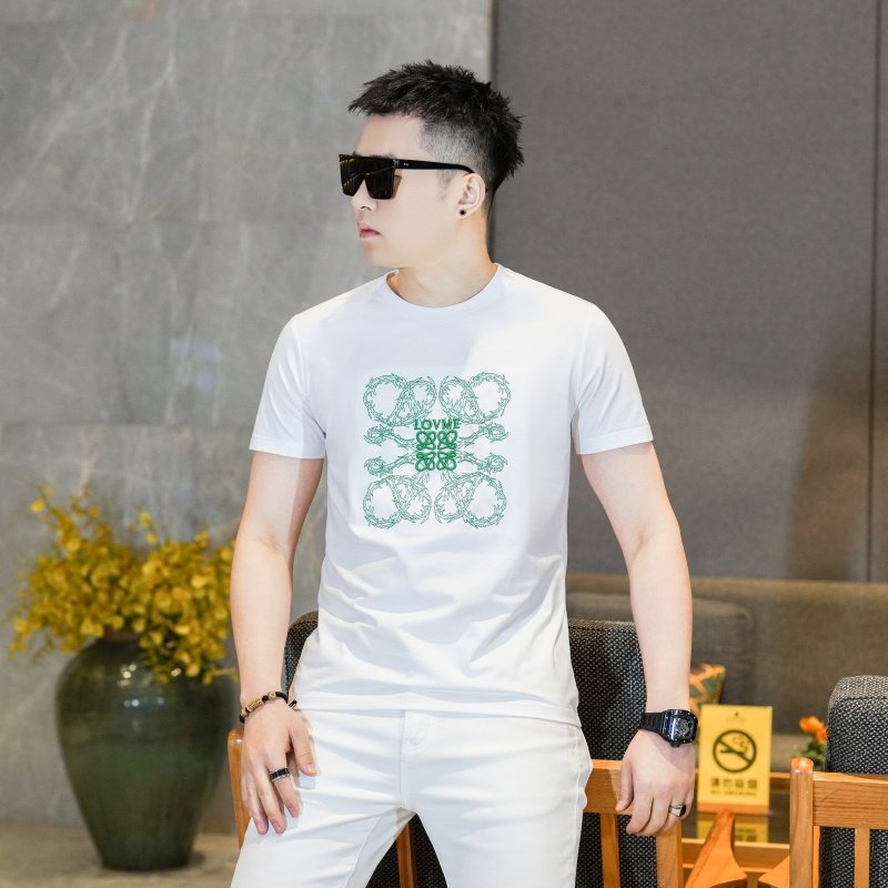 商标已注册2026年新款短袖T恤钱塘3019TX237P65真模黑色，男装T恤，电商A023