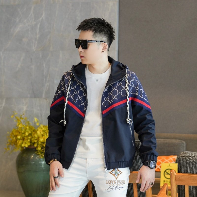 2026年新款连帽休闲夹克钱塘3019-JK9296P155真模商标已注册,男装夹克,电商A023