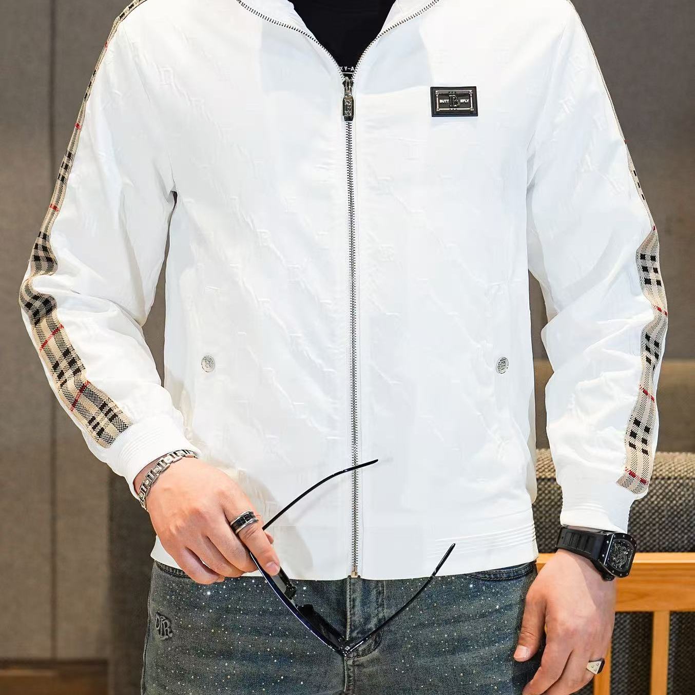 商标已注册2025年新款提花立领休闲夹克JK88610P175真模,男装夹克,电商A023