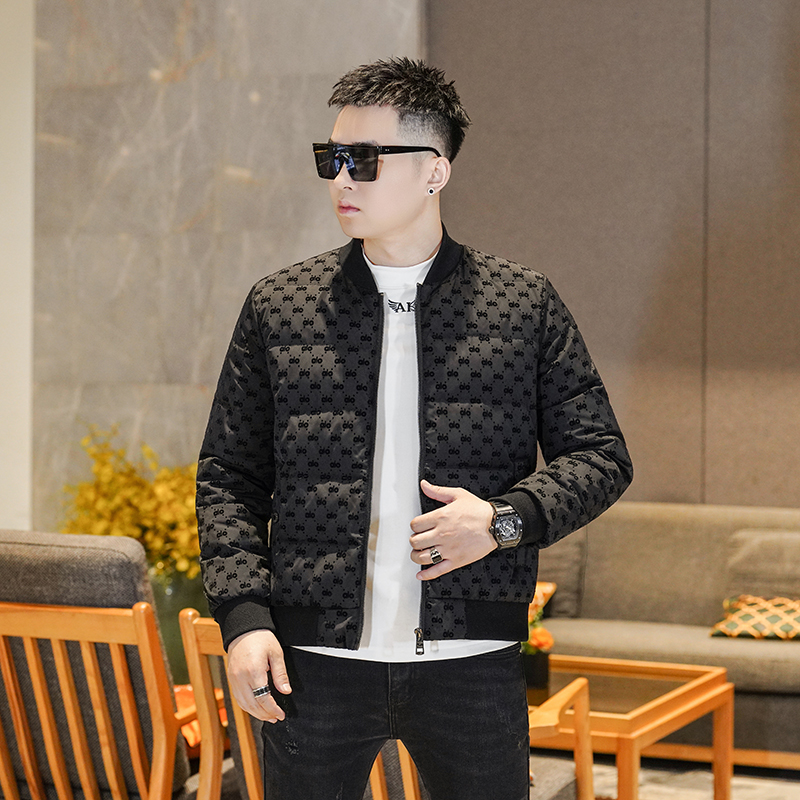 Y9887P2902025高端冬季90%白鸭绒圆领植绒羽绒服真模，男装羽绒服，电商A023