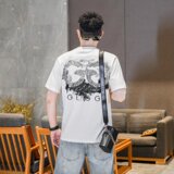 2026年新款微阔短袖T恤钱塘3019TX3071P75真模商标已注册，男装T恤，电商A023