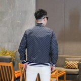 2026年新款圆领休闲夹克钱塘3019-JK9308P145真模商标已注册，男装夹克，电商A023