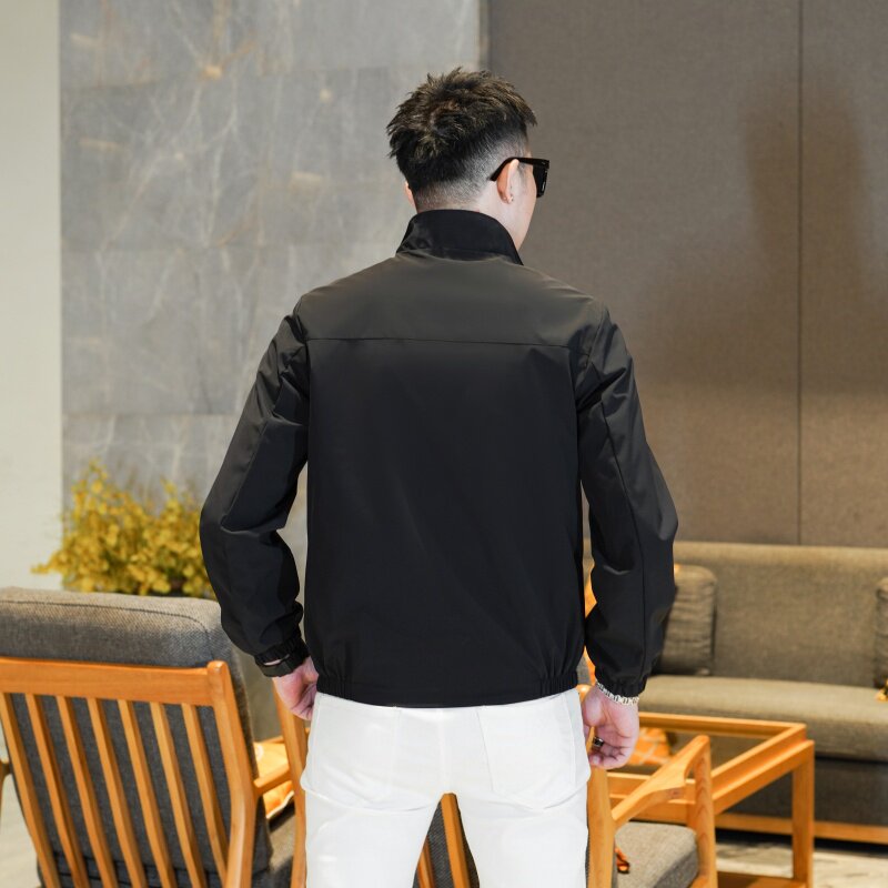 2026年新款印花立领休闲夹克JK9273P135镂空真模,男装夹克,电商A023