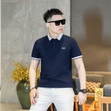 商标已注册2026年新款短袖POLO衫3019-PL3022P55真模黑色，男装T恤，电商A023