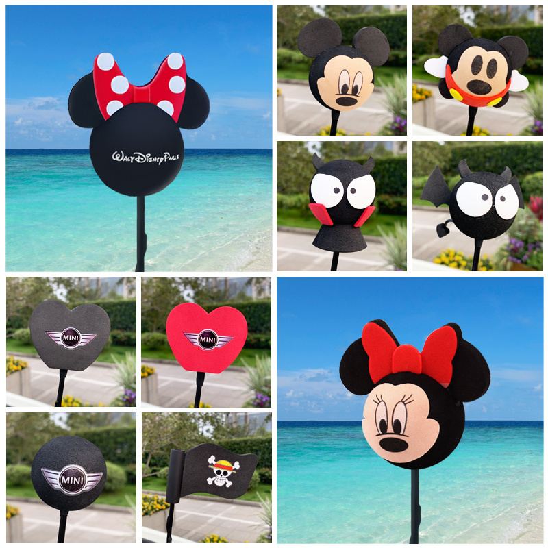 天线装饰米奇米妮玩偶改装