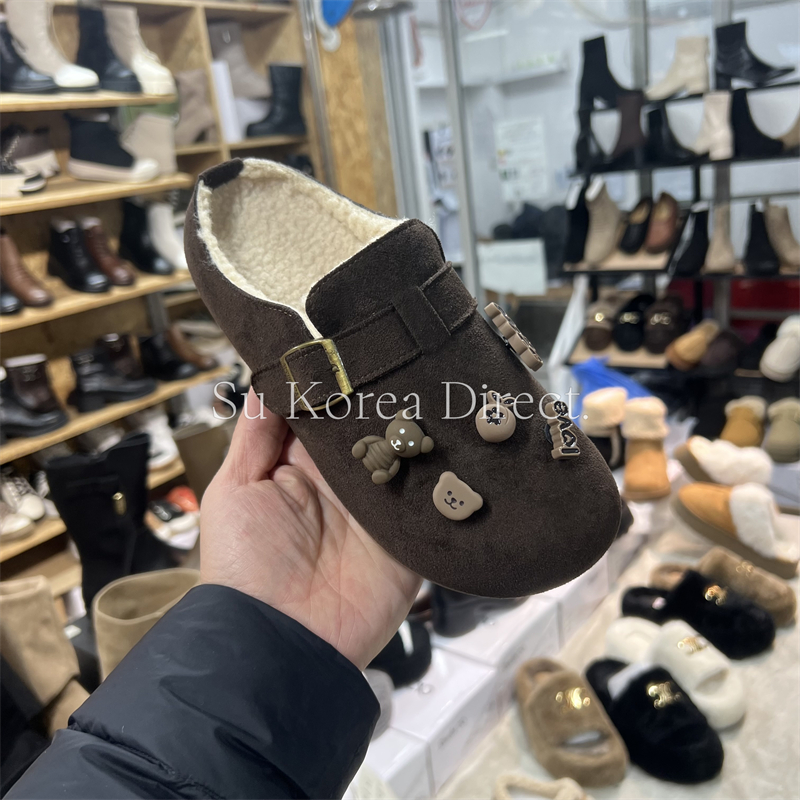 厚底加绒时尚勃肯鞋女