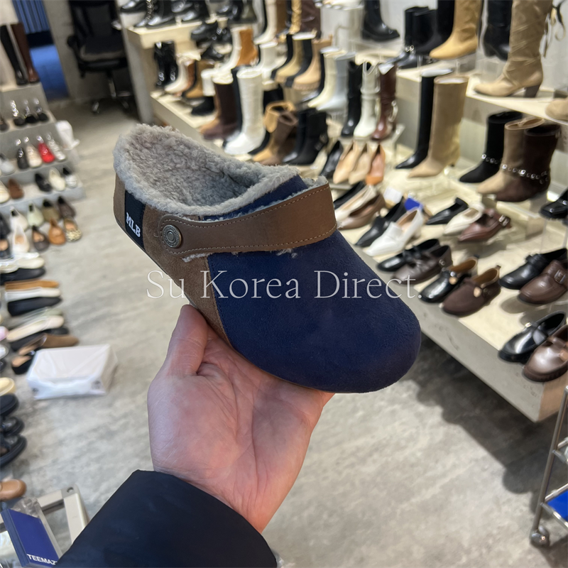 韩国厚底加绒勃肯鞋女