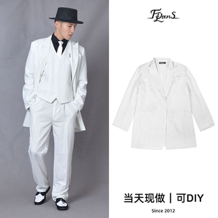 非零旦斯 中长西服定制 Popping衣服Locking上衣西装长外套街舞服