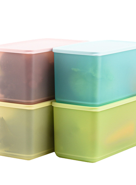 特百惠 3.1L新冷藏加大保鲜盒 冰箱长方形收纳储藏盒干货零食盒