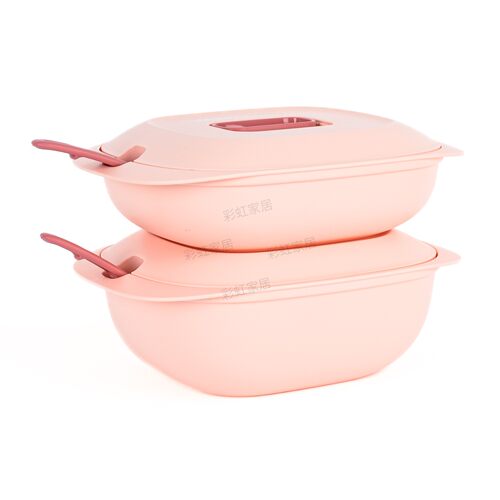 （海）特百惠 1.3L 2L暖融融美食碗 日常家用冷藏碗 高颜值汤碗