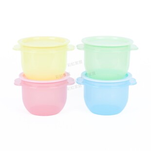 特百惠750ml夏花密封易开保鲜盒 冷藏储藏零食干货开合易圆碗