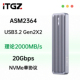 NVMe固态移动硬盘盒铝合金20Gbps 20G硬盘盒ASM2364 M.2 ITGZ新款