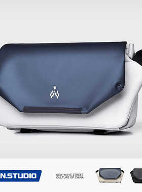 机能斜挎包男士单肩包运动多功能工装邮差包潮牌胸包时尚休闲男包