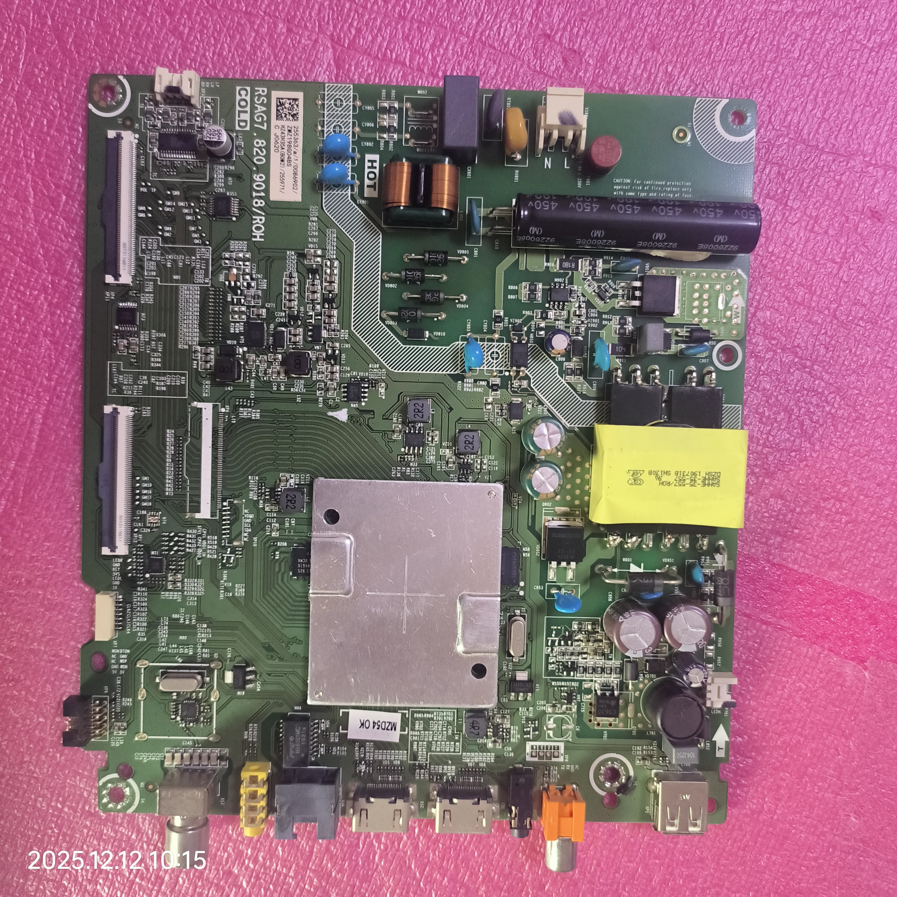 HZ43H35A/255971主板RSAG7.820.9018屏HD425V1F71-T0K1