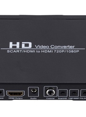 Professional SCART/HDMI To HDMI Converter 720P 1080P HD Vid
