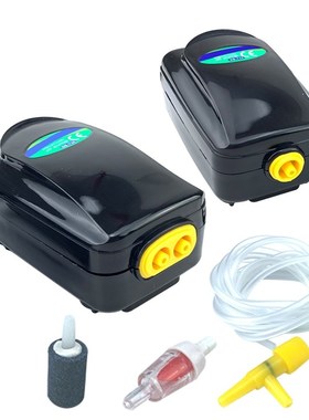 Quiet Aquarium Air Pump Silent Double Ajustable Fish Tank O