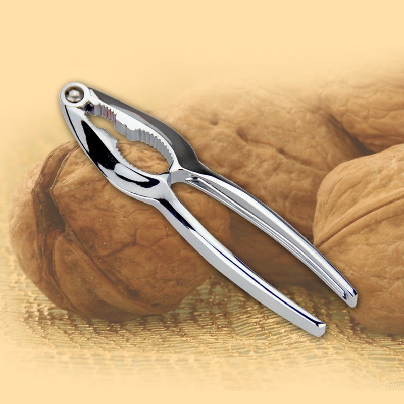 Kitchen Nut Sheller Clip Tool Clamp Plier Cracker Zinc Alloy