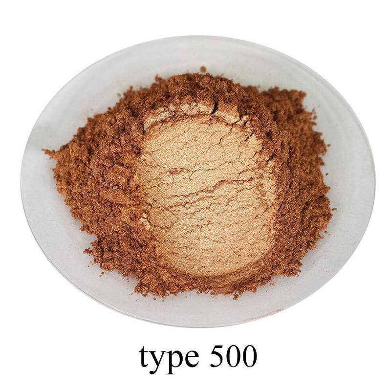 Pearl Pigment Mineral Mica Powder Type 500 Gold Powder Paint