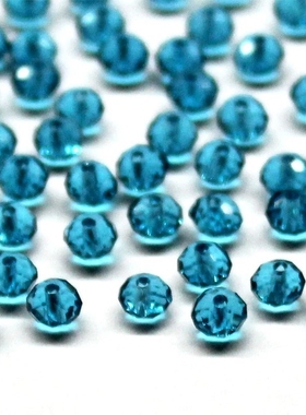 4mm 6mm Czech Rondelle Spacer Crystal Glass Beads  Jewelry M