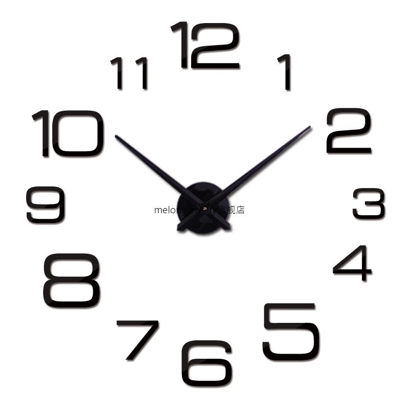 new  wall clock modern 3d big quartz watch clocks living roo