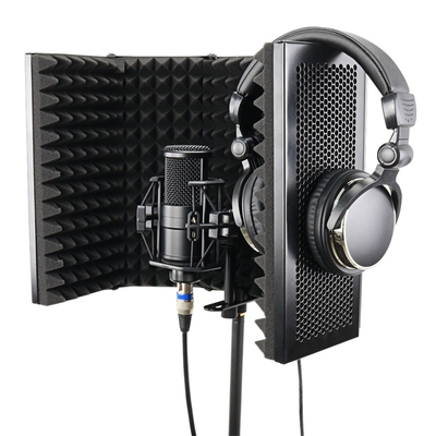 3 Plate Foldable Recording Microphone Wind Screen Board Soun