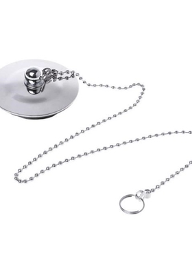 Bathtub Drain Plug with Chain Sink Basin Water Stopper