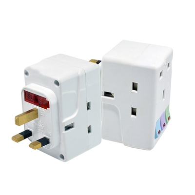 UK Plug 250V 13A Portable Multi 1 to 3 ways Travel Adapter