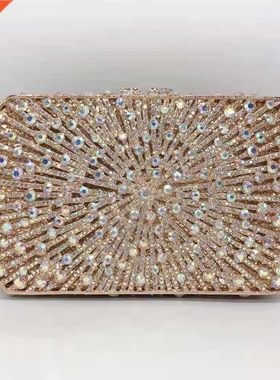 XIYUAN Lady Crystal handbag luxury designer Rhinestone Dinne