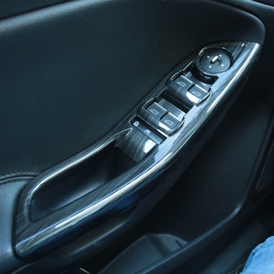 Wood grain ABS Car Window Lifter Panel Frame Decoration Cove