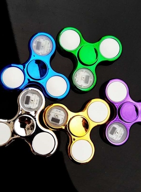 Crystal LED Fidget Spinner Glowing Twinkle Hand Spinner Fin