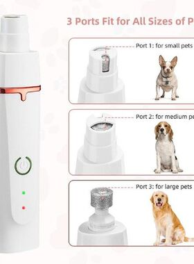 4 in 1 Hair Clippers Trimmers Nail Grinder Electric Pet Dog