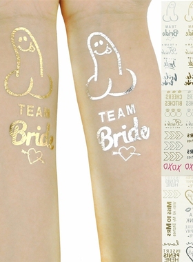 LAPHIL Bride Team Tattoo Sticker Bachelorette Party Decorat