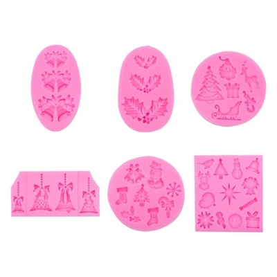 2022 New Xmas Fondants Moulds for Kitchen Candy Chocolates B